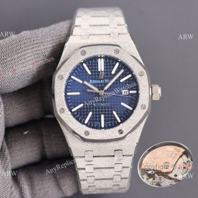 Swiss Quality Audemars Piguet Royal Oak Citizen Watches Frosted Case Navy Dial 41mm